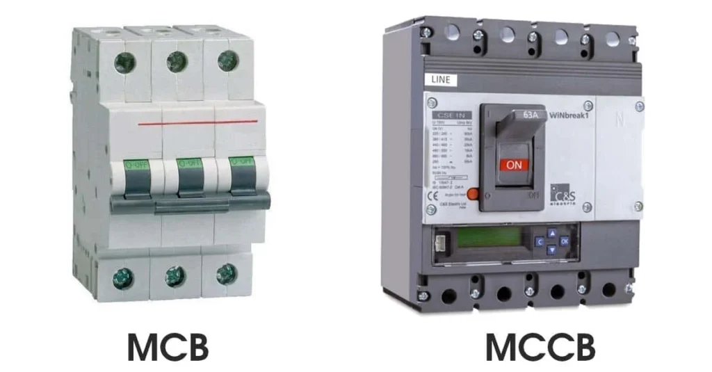 Difference Between MCB AND MCCB